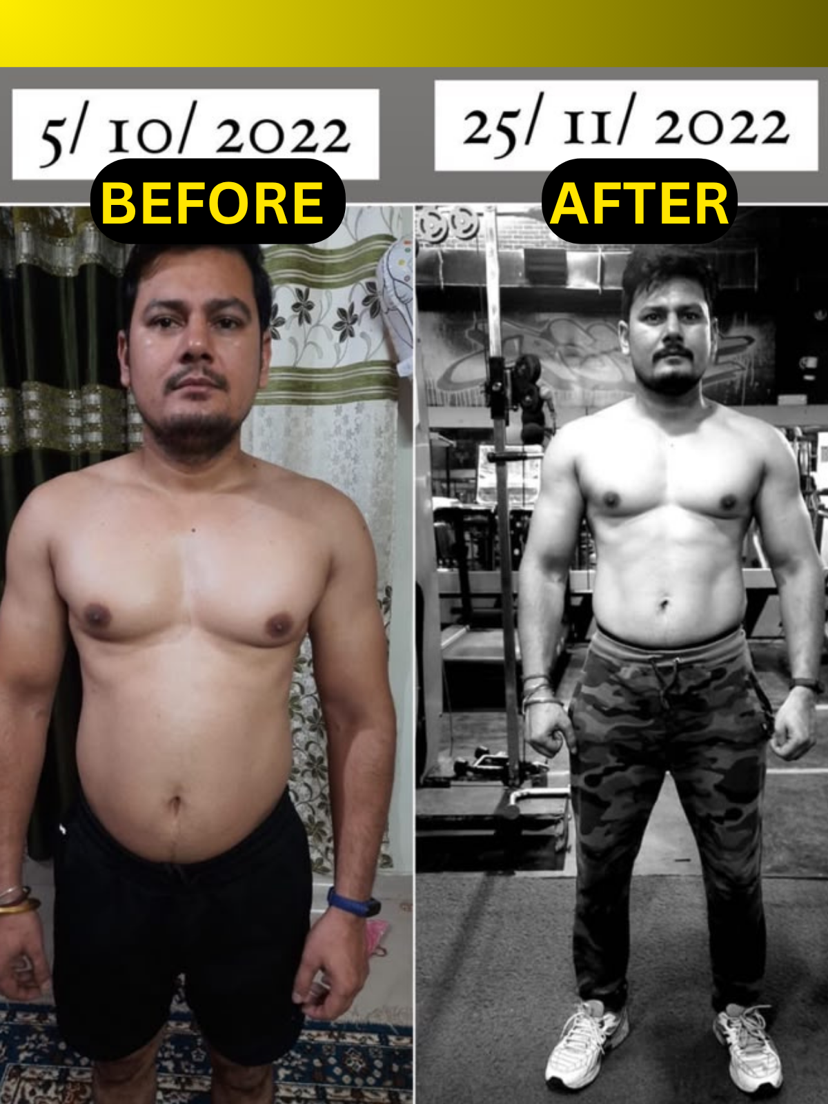 Deepak — lifestyle transformation